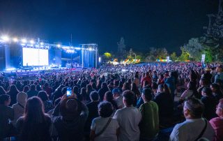 Anfiteatro Profesora Elena Valdivia Silva durante la primera noche del 55 Festival Nacional de Folklore de San Bernardo