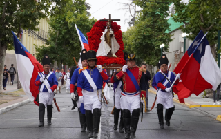 Inicio del Festival Nacional de Folklore 2026 con la recepción de la Virgen del Carmen en San Bernardo