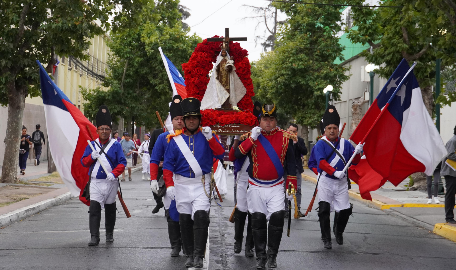 Inicio del Festival Nacional de Folklore 2026 con la recepción de la Virgen del Carmen en San Bernardo