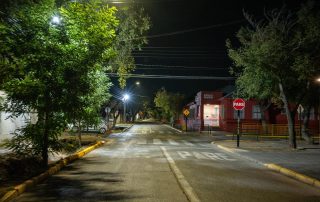 Nuevas luminarias en Escuela Mahuida