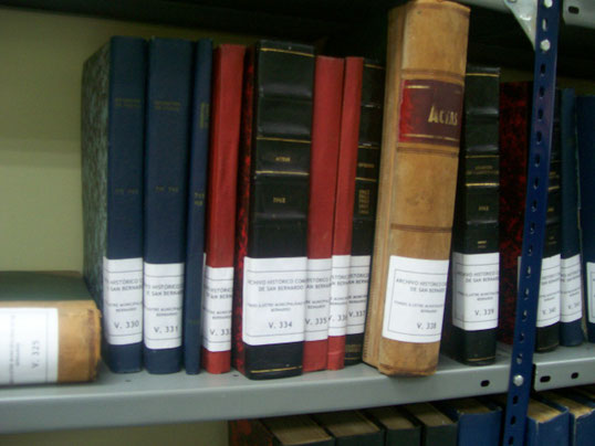Archivo Histórico Comunal de San Bernardo y parte de su patrimonio documental.