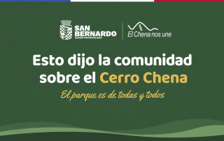 Vecinas y vecinos de San Bernardo participan en el primer Cabildo por la Defensa del Cerro Chena.