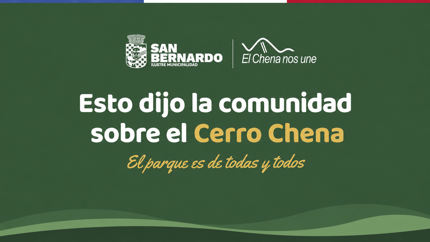 Vecinas y vecinos de San Bernardo participan en el primer Cabildo por la Defensa del Cerro Chena.