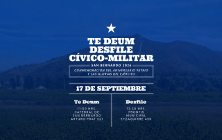 Te Deum y Desfile Cívico-Militar San Bernardo 2026 por el Aniversario Patrio.